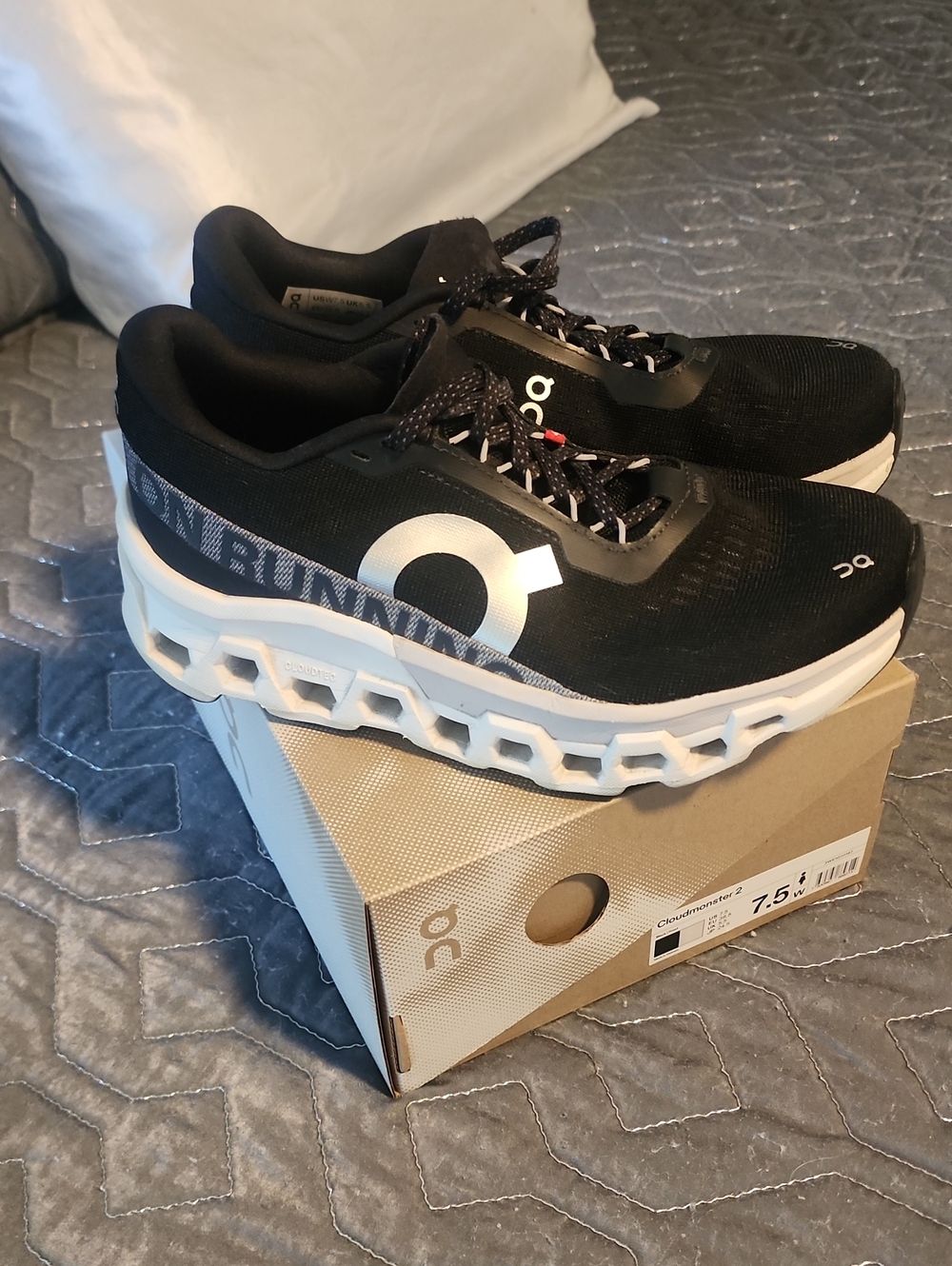 Ladies On Cloud Monster 2 Black Size 7.5